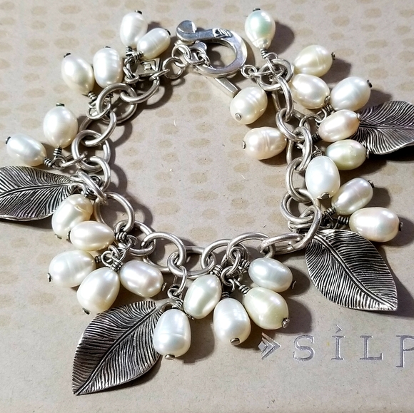 Silpada Sterling Silver & Pearl Cha Cha Bracelet - Picture 4 of 11